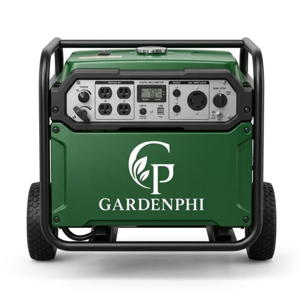 GardenPhi G3500 3500W Portable Generator, Gas Powered, Manual Start