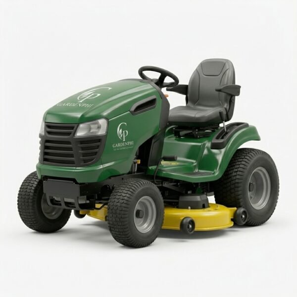 GardenPhi R46 46-Inch Riding Lawn Mower, Gas Engine, Hydrostatic Drive